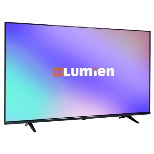 Телевизор [ LM5530TV01 ] Lumien [LM5530TV01] 55 дюймов, D-LED, 300 нит, Ландшафт, без тюнера, без ОС, 3 входа HDMI, USB, АС 2х9 Вт, кабель HDMI-HDMI
